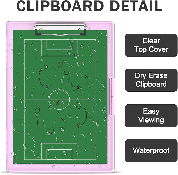 Rimilak Plastic Clipboard with Storage, Side Opening with 2 Compartment - Image 5