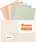 SUNEE Folders with Pockets, 2 Pocket Folders Fit Letter Size Paper, Paper File by SUNEE