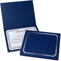 Classic Blue & Silver Certificate Folders by Fine+Stationery