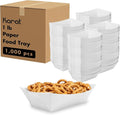 Karat White Paper Food Trays Disposable Food Boats by Karat