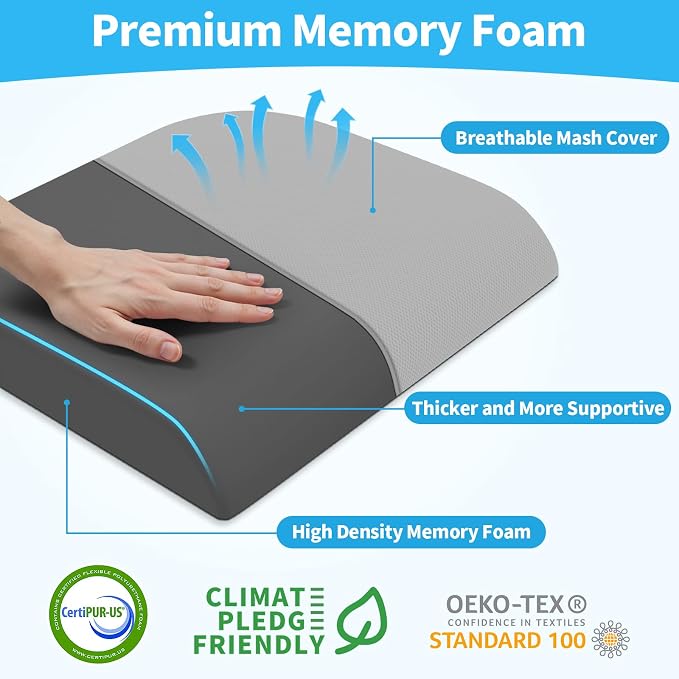 TranquilRelax XLarge Seat Cushion, Memory Foam Cushion - Image 2