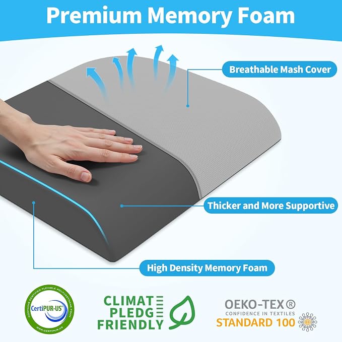 TranquilRelax Large Seat Cushion, Memory Foam Cushion - Image 2