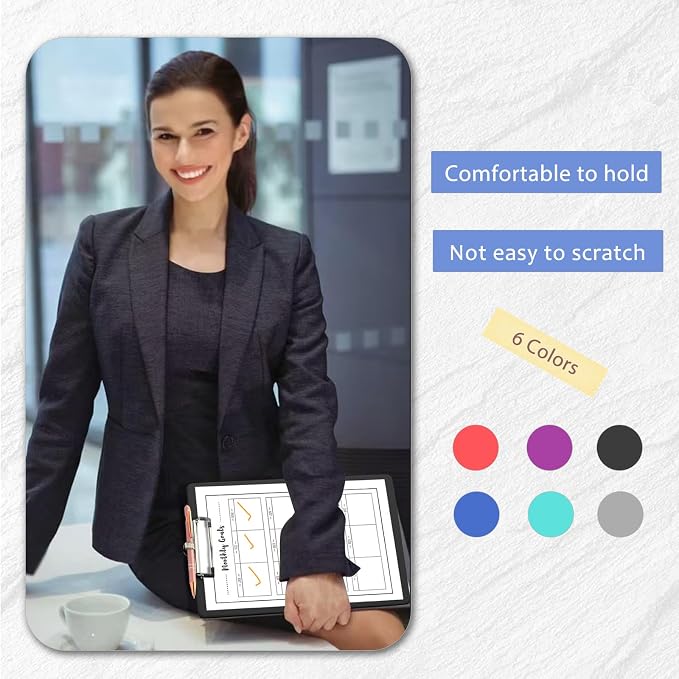 Clipboards with Pen Holder, Clip Boards Plastic Standard A4 Letter Size Holds - Image 5