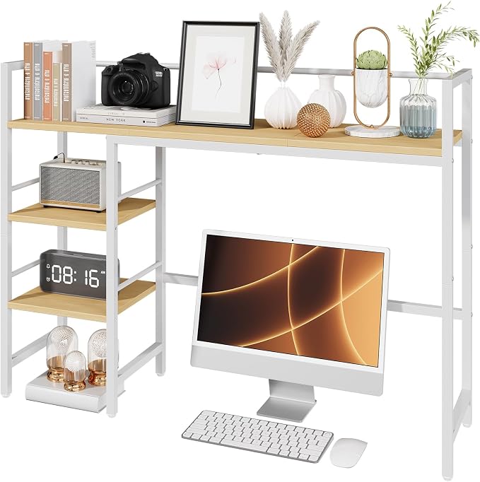HavenlyYouth Desk Shelf, 38.6 Inch Wood Desk Organizer Shelf by HAVENLYYOUTH