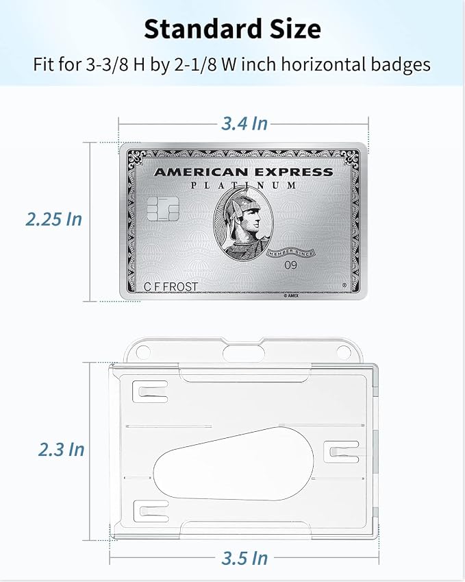Pawfly 10 Pack Horizontal 2-Card Badge Holder - Image 6