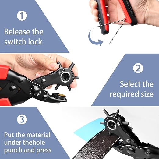 Leather Hole Punch, Belt Hole Puncher - Image 6