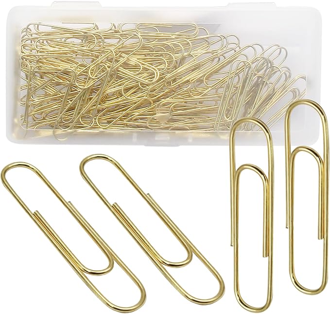 Luomorgo 120 Pcs Gold Paper Clips - Image 5