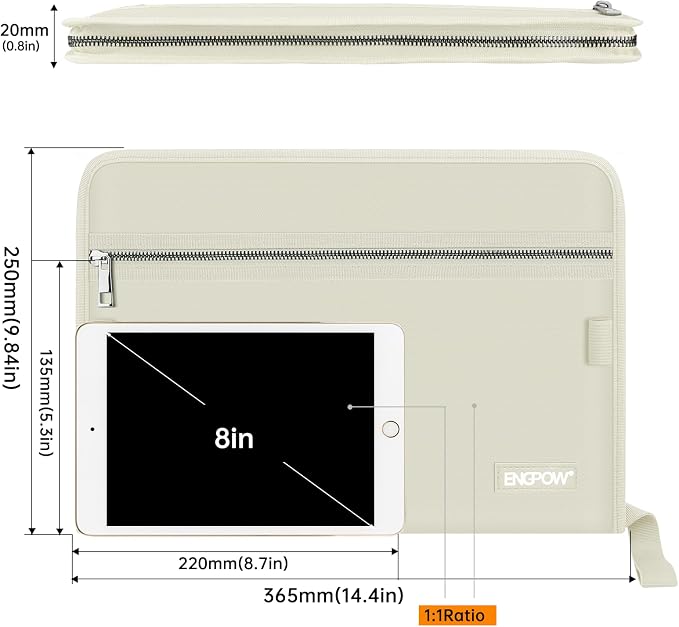 ENGPOW Accordion File Organizer, Fireproof 13 Pockets Expanding File Folder - Image 6