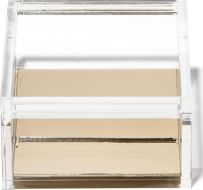 OfficeGoods Acrylic Desk Organizer w/Gold Base – Functional & Elegant Odds & - Image 2