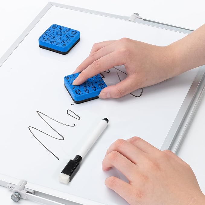 OWLKELA 30 Pack Magnetic Blue Whiteboard Eraser, EVA Material - Image 6