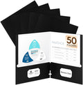 50 Packs Two Pocket Folders, Two Pocket File Folders by Unknown