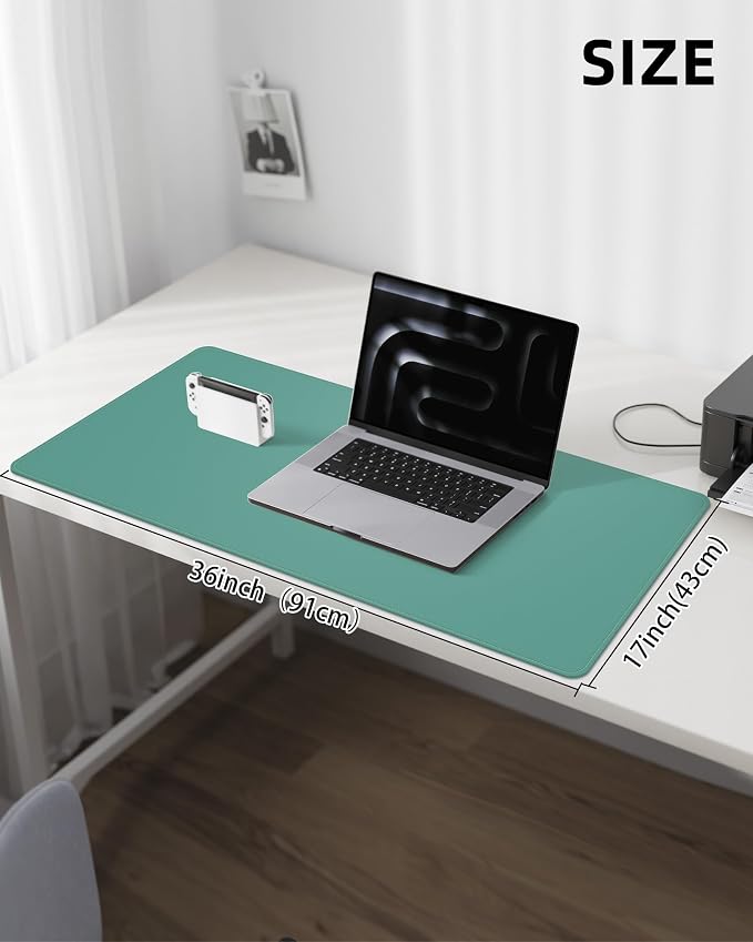 Leather Desk Pad Protector, Desk Mat, Large Mouse Pad, Non-Slip Desk Pad - Image 5