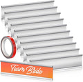 Leifide 12 Pack Name Plates for Doors, 2 x 8 Inches Aluminum Office Name Plate by LEIFIDE
