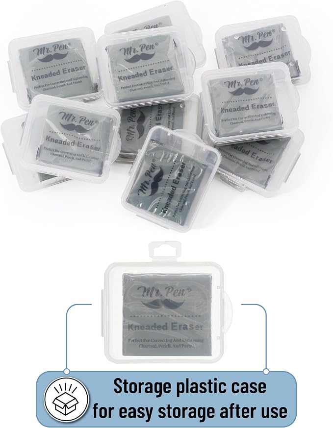 Mr. Pen- Kneaded Erasers, 10 Pack | Gray Moldable Art Erasers - Image 5