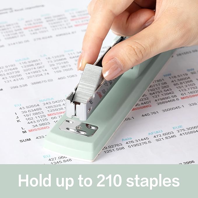 Deli Stapler, Desktop Stapler, Office Staplers, 25 Sheet Capacity, Includes - Image 4