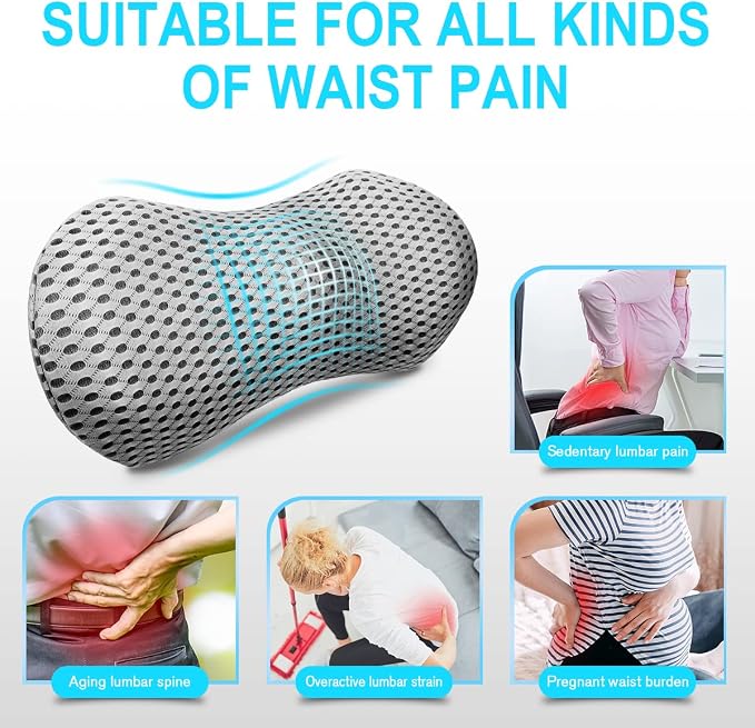 Lumbar Support Pillow for Office Chair, Memory Foam Lumbar Pillow for Lower - Image 6