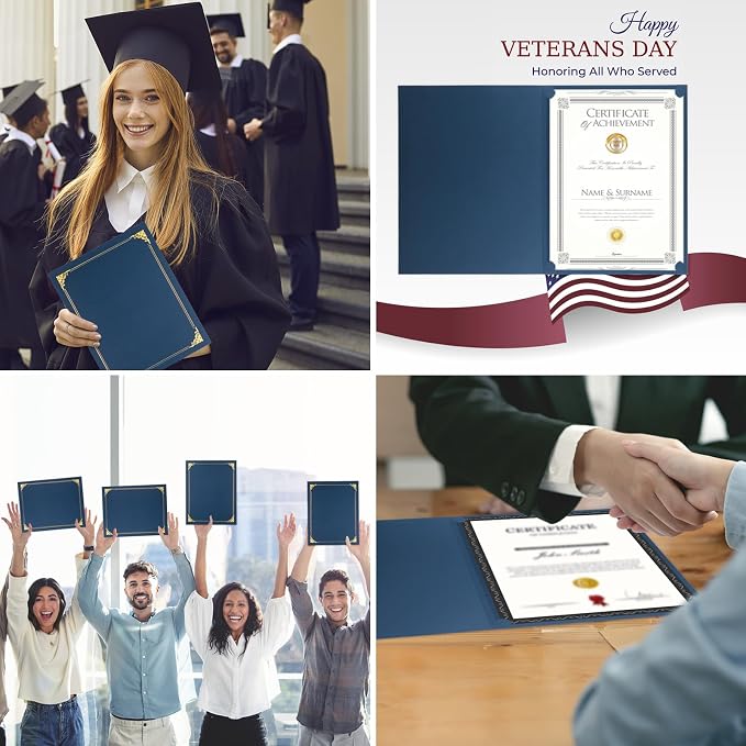 25 Packs Certificate Holders, Diploma Holders, Certificate Folders - Image 6