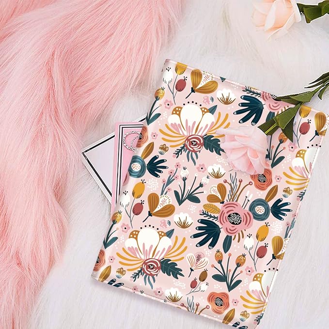 Portfolio Case for Women, Cute Floral Padfolio Cover for Girls, - Image 5