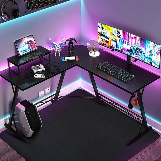 Office Chair Mat for Hardwood Floor: 63" x 51" Extra Large Black Office Chair - Image 8