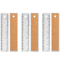 3 Pcs 6 Inch Metal Ruler Stainless Steel Metal Ruler by HZMM