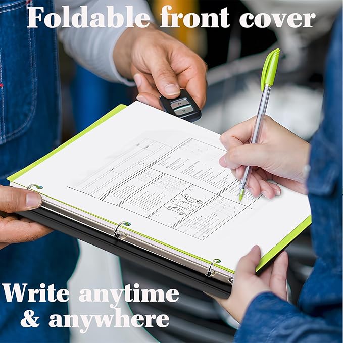 INFUN Telescoping Project Organizer Binder, 13 Pocket, Customizable Front Cover - Image 6