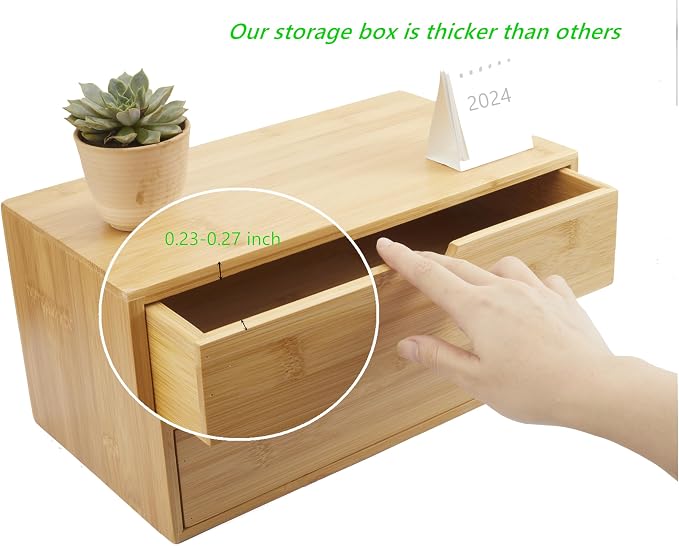 Charmewooden Bamboo Desk Organizer - Image 5