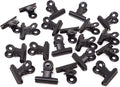 Honbay 20PCS 30mm Black Metal Bulldog Clips Hinge Clips by Unknown