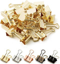 Mr. Pen- Small Binder Clips, Small Size | Gold Metal Binder Paper Clips by MrPen