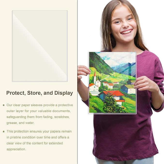 6 Pcs 8.5 x 11'' Rigid Print Protectors - Image 5