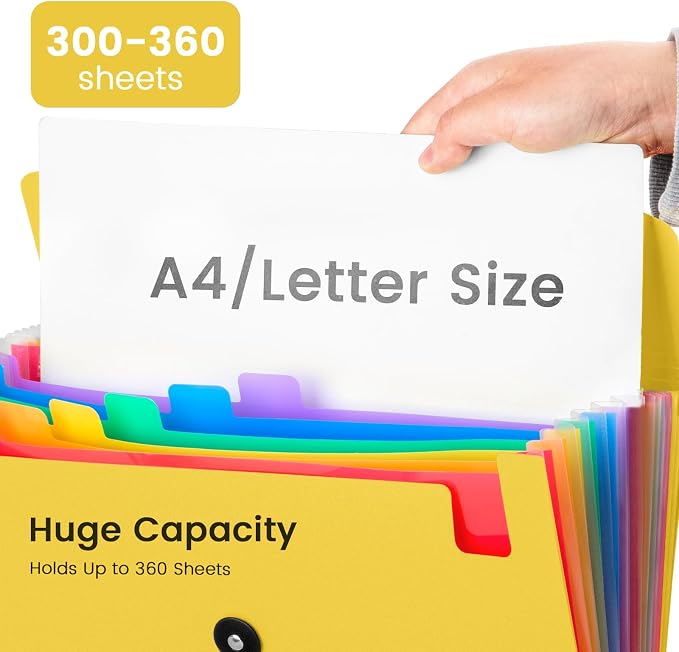 13 Pocket Accordion File Organizer - Image 5
