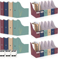 24 Floral Cardboard Magazine Holders Set, File Folders Organizer Decorative by libfrnt