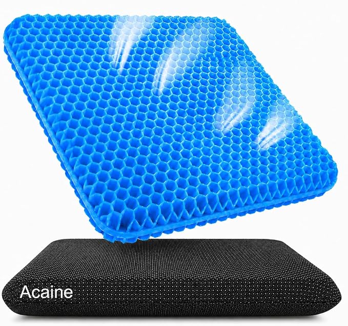 Extra Thick Large Pure Gel Seat Cushion by ACAINE