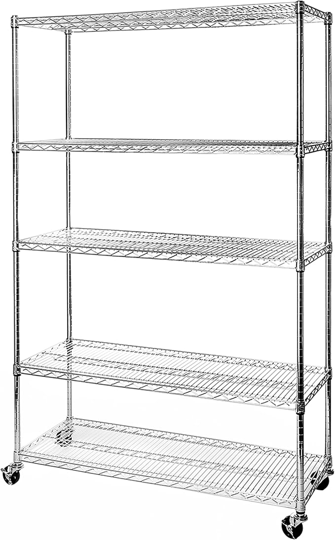 Seville Classics UltraDurable Heavy Duty NSF Solid Steel Wire Rack Storage Unit by Unknown