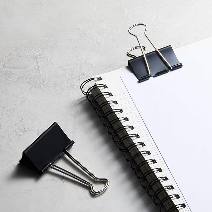 Amazon Basics Sturdy Binder Clips, Office Supplies, Large 2 in, Document - Image 9