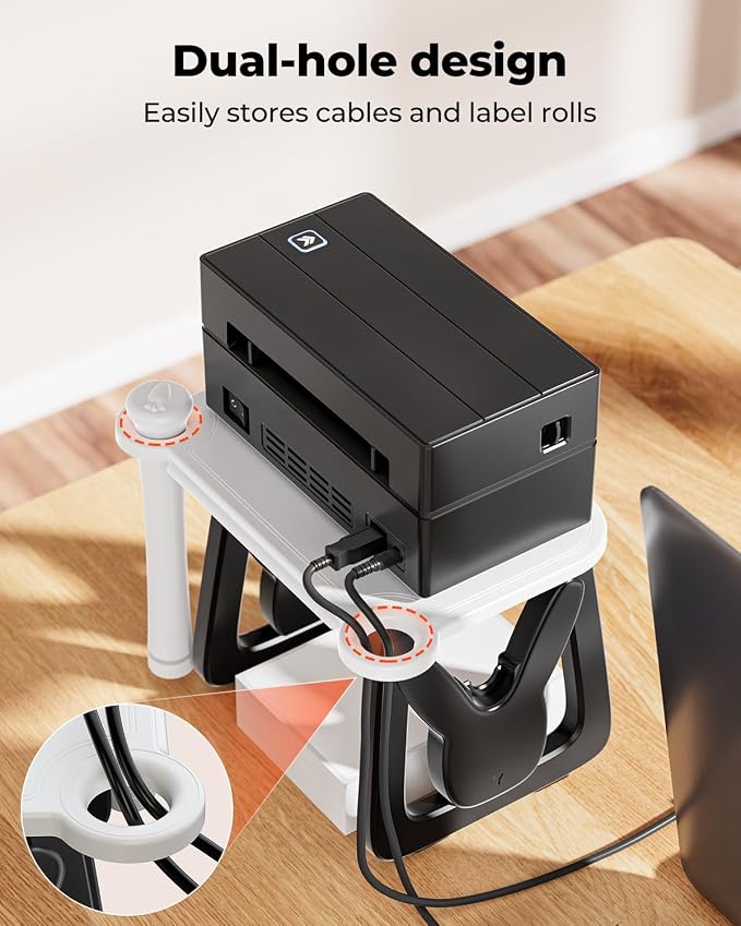 MUNBYN Thermal Label Holder for Rolls and Fanfold Labels | Label Roll Holder - Image 5