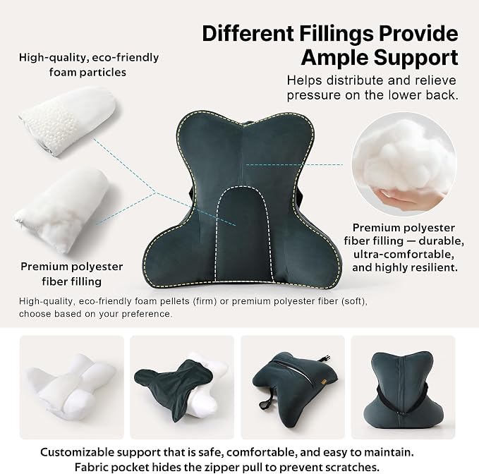 Lumbar Support Pillow for Lower Back Pain Relief – Multi-Functional Ergonomic - Image 3