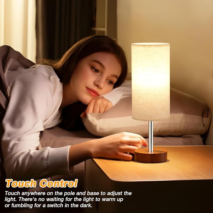 Dicoool Touch Bedside Table Lamp - Image 2