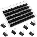 SANNIX 36 PCS Medium Binder Clips, 1-1/4 inch 32mm Binder Clips Black Paper by SANNIX