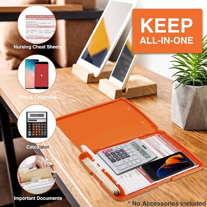 Sooez Clipboards with Storage, High Capacity Clip Boards 8.5x11 with Storage - Image 5