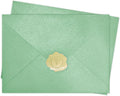YINUOYOUJIA 50 PCS Sparking Green Envelopes A7, 5 x 7 Shimmer Envelopes by YINUOYOUJIA