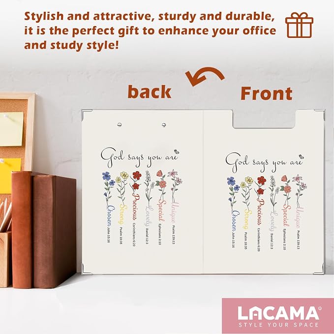 Lacama Christian Gifts for Women，Inspirational Clipboard for Women, God Says - Image 6