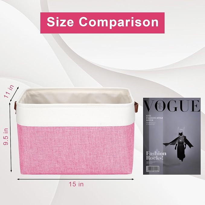 Bagnizer Storage Bins Large Fabric Storage Baskets - Image 3