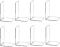 Clear Bookends for Heavy Books, Plastic Heavy Duty Book Holders Standand by Cqacrylic
