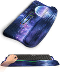 Ergonomic Wave Wrist Rest with Keyboard Stand, Cushioned Palm Rest, Comfortable by KUOSGM