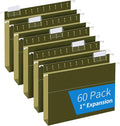 Extra Capacity Hanging File Folders, RAZCC 60 Pack Letter Size Reinforced by RAZCC