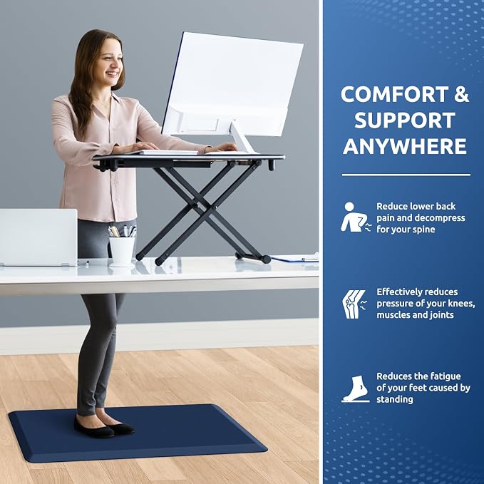 KitchenClouds Kitchen Mat Cushioned Anti Fatigue Rug 17.3"x28" Water Resistant - Image 4