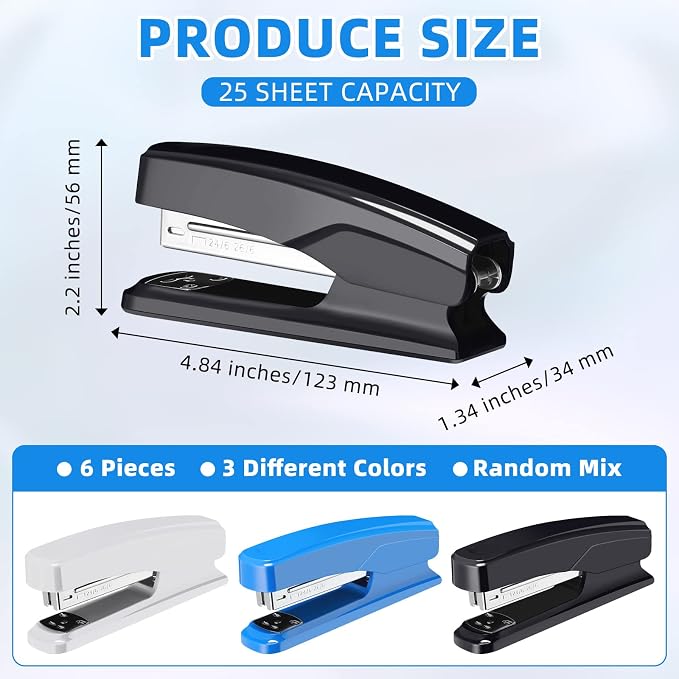 Desktop Stapler School College Office Supplies Portable Durable Staplers - Image 2