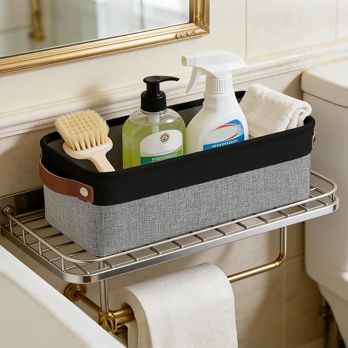Bagnizer Small Fabric Storage Baskets, Decorative Basket - Image 5