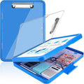 Meiikun Clipboard with Storage, Clip Boards 8.5x11 with Dual Storage, Plastic by Meiikun