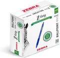Zebra Pen Z-Grip Recycled Ballpoint Pens, Durable Metal Clip, 68% Recycled by ZebraPen